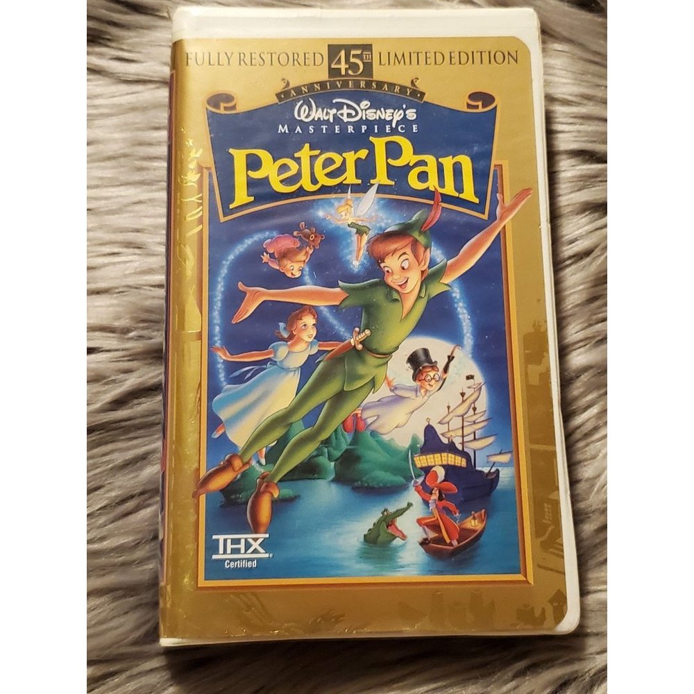 GUC Peter Pan VHS 45 Clamshell Restored Limited Edition Disney VTG Vintage 1998